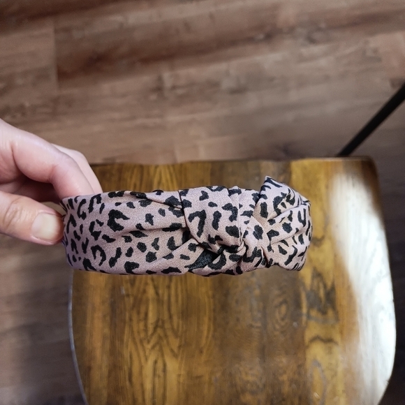 Top Knot Headband Lot Pink Floral Mauve Textured Leopard Boho Beach Cottagecore - Picture 6 of 11